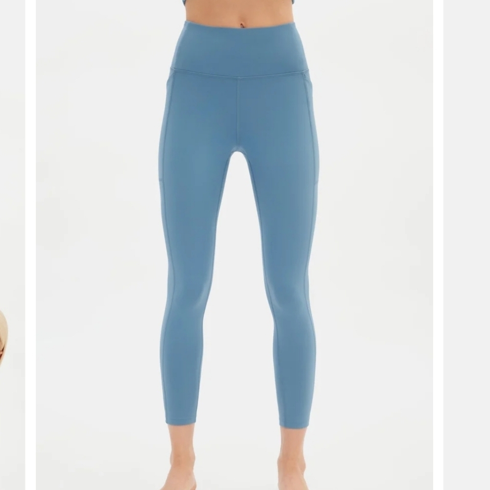Girlfriend Collective Compressive  High-rise Leggings In Lake